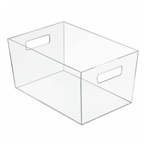 Úložný průhledný box iDesign Clarity, 30,6 x 20,7 cm