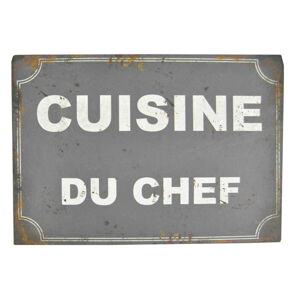 Plechová cedule Antic Line Cusine Du Chef
