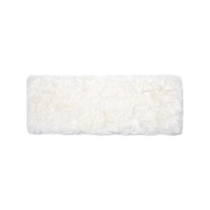 Bílý koberec z ovčí vlny Royal Dream Zealand Long, 70 x 190 cm