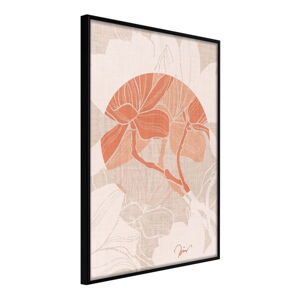 Plakát v rámu Artgeist Flowers on Fabric, 30 x 45 cm