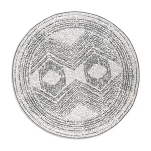 Krémovo-šedý kulatý venkovní koberec ø 140 cm Gemini – Elle Decoration