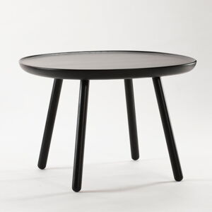Černý odkládací stolek z masivu EMKO Naïve, ø 64 cm