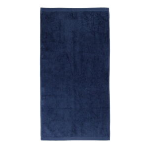 Tmavě modrý bavlněný ručník Boheme Alfa, 30 x 50 cm