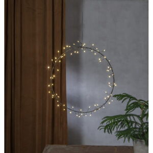 Černá světelná dekorace s vánočním motivem ø 30 cm Nike – Star Trading