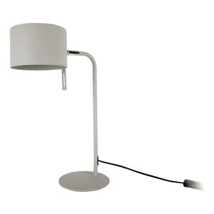 Šedá stolní lampa Leitmotiv Shell, výška 45 cm