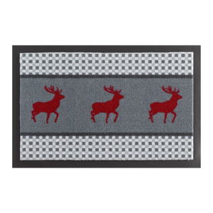 Šedá rohožka Hanse Home Deer, 40 x 60 cm
