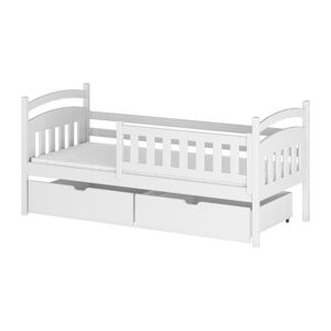 Bílá dětská postel s úložným prostorem 80x160 cm Terry - Lano Meble