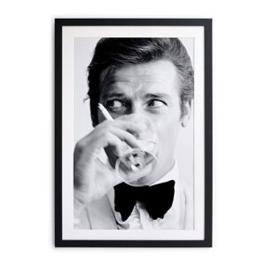 Černobílý plakát Little Nice Things James Bond, 40 x 30 cm