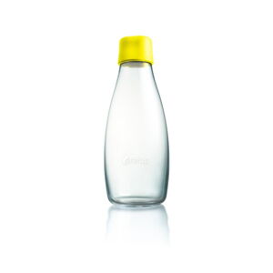 Žlutá skleněná lahev ReTap s doživotní zárukou, 500 ml
