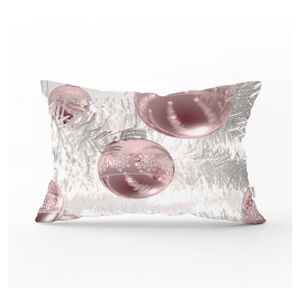 Vánoční povlak na polštář Minimalist Cushion Covers Pinkish Ornaments, 35 x 55 cm