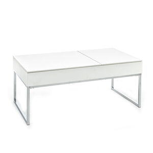 Bílý konferenční stolek s bílou deskou 60x110 cm Celinda – Tomasucci