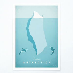 Plakát Travelposter Antarctica, A3