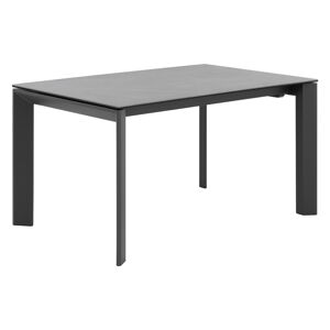 Antracitově šedý rozkládací jídelní stůl sømcasa Tamara, 160 x 90 cm