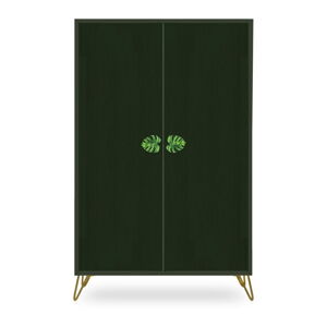 Zelená skříň z borovicového dřeva Velvet Atelier