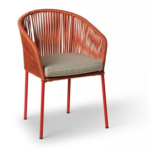 Sada 2 červených zahradních židlí Le Bonom Trapani