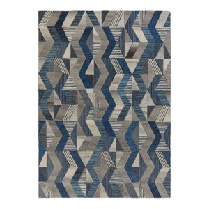 Modrý vlněný koberec Flair Rugs Asher, 200 x 290 cm