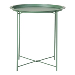 Zelený odkládací stolek z matně lakované oceli House Nordic Bastia