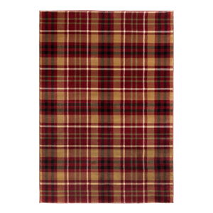 Červený koberec Flair Rugs Highland, 80 x 150 cm