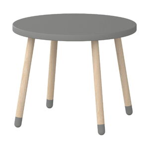 Šedý dětský stolek Flexa Dots, ø 60 cm