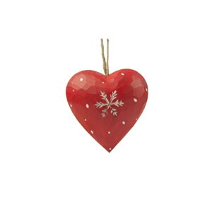 Červená závěsná dekorace ve tvaru srdce Antic Line Heart