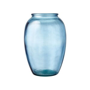 Modrá skleněná váza Bitz Kusintha, ø 17,5 cm