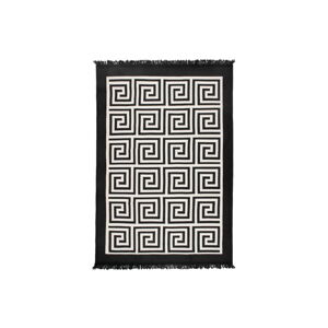 Béžovo-černý oboustranný koberec Framed, 80 x 150 cm