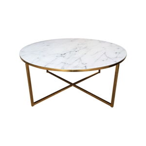 Konferenční stolek Actona Alisma Golden, ⌀ 80 cm