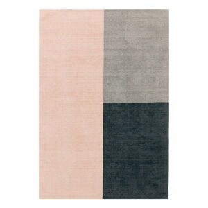Růžovo-šedý koberec Asiatic Carpets Blox, 120 x 170 cm
