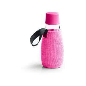 Růžový obal na skleněnou lahev ReTap s doživotní zárukou, 300 ml