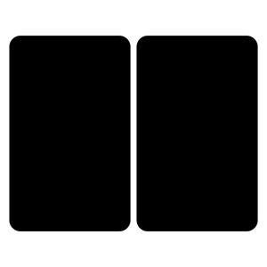 Set 2 skleněných krytů na sporák Wenko Universal black