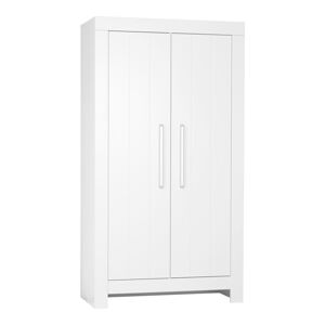 Bílá dvoudveřová šatní skříň Pinio Calmo