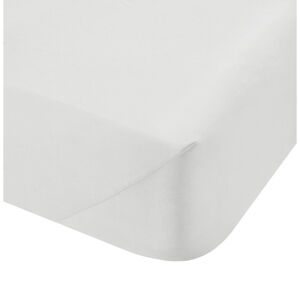 Bílé bavlněné prostěradlo Bianca Classic, 90 x 190 cm