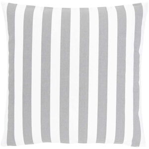 Bílo-šedý bavlněný dekorativní povlak na polštář Westwing Collection Timon, 50 x 50 cm