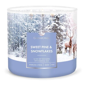 Vonná svíčka Goose Creek Sweet Pine & Snowflakes, doba hoření 35 h