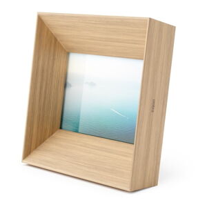Dřevěný stojací rámeček v přírodní barvě 17x17 cm Lookout – Umbra