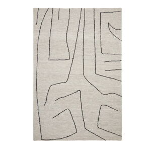 Béžový ručně tkaný vlněný koberec 200x300 cm Spati – Kave Home