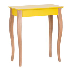 Žlutý odkládací stolek Ragaba Console, délka 65 cm