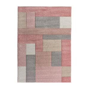 Růžovo-šedý koberec Flair Rugs Cosmos, 200 x 290 cm