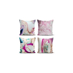 Sada 4 dekorativních povlaků na polštáře Minimalist Cushion Covers Watercolor, 45 x 45 cm
