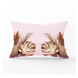 Dekorativní povlak na polštář Minimalist Cushion Covers Gold Pineapple, 35 x 55 cm