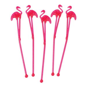 Sada 12 koktejlových míchátek Rex London Flamingo