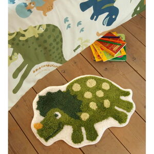 Zelený dětský koberec s motivem dinosaura Catherine Lansfield, 50 x 80 cm