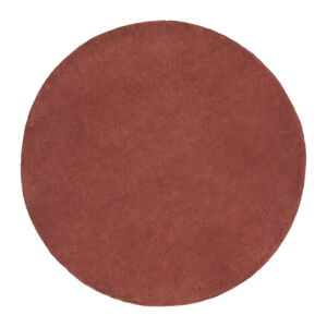 Kulatý koberec v cihlové barvě ø 120 cm Daianna – Kave Home