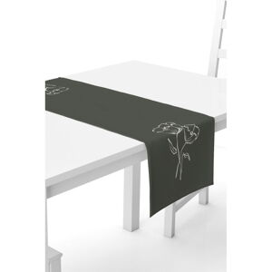 Zelený běhoun na stůl Kate Louise, 40 x 140 cm