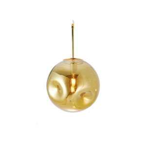 Závěsné svítidlo z foukaného skla ve zlaté barvě Leitmotiv Pendulum