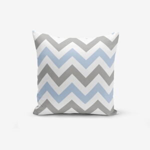 Povlak na polštář Minimalist Cushion Covers Zigzag Modern Blue, 45 x 45 cm