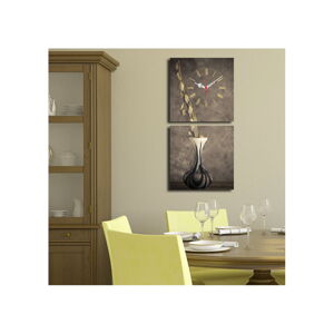 Obrazové hodiny Kompozice s vázou, 60 x 28 cm