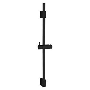 Matně černá nástěnná sprchová tyč z nerezové oceli 70 cm Classic – Wenko