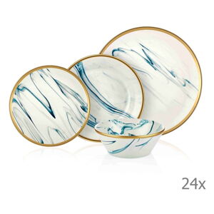 24dílný set porcelánového nádobí Mia Lucid Blues
