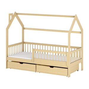 Domečková dětská postel s úložným prostorem 70x160 cm Oskar - Lano Meble